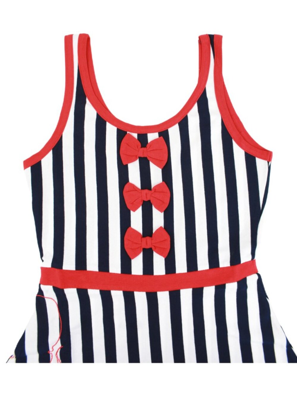 Blue & White Striped Octopus Dress - Picture 5 of 9